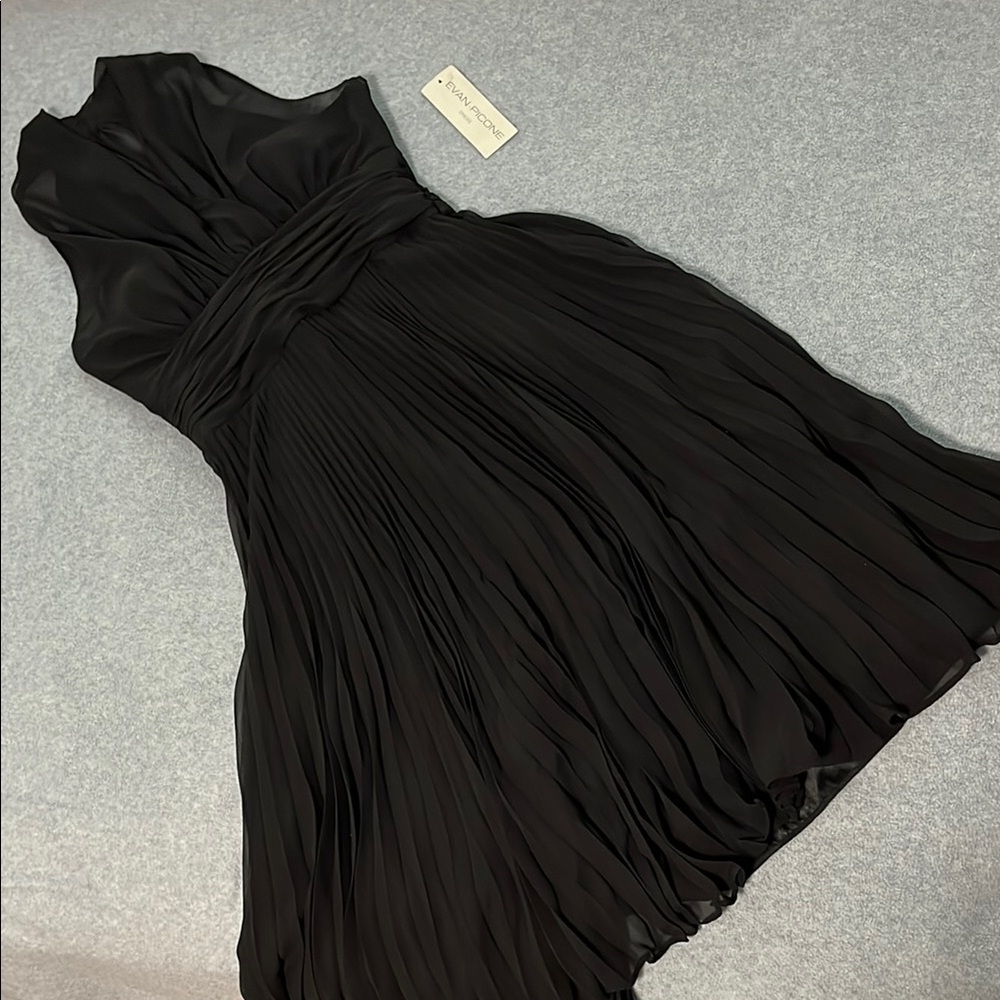 Vintage Black Dress Size 4 Pinup Pleated Rockabilly Event Cocktail Y2K Retro LBD
